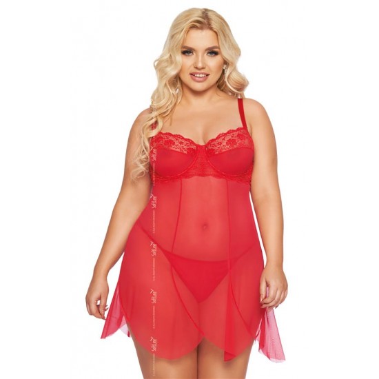 Babydoll Carla vermelho XL