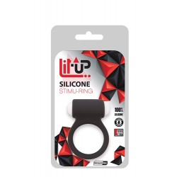 LIT-UP SILICONE STIMU RING 3 BLACK