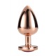 Plug anal grande GLEAMING LOVE Gold