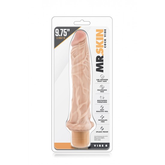 Vibrador Realista 8 Mr. Skin 22cm Pele