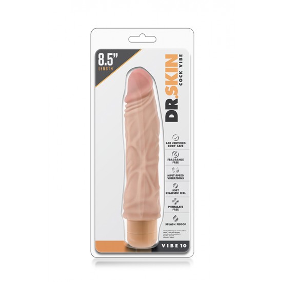 Vibrador Realista 10 Mr. Skin 18.5cm Pele