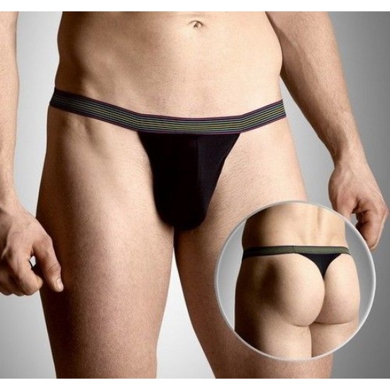 Mens thongs 4496 - black {} M/L