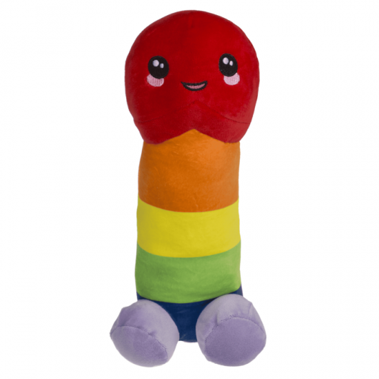 Plush Penis, Rainbow, 30 cm