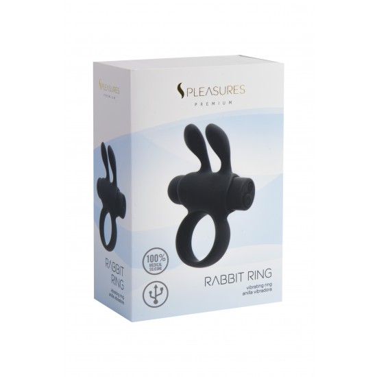 Rabbit Ring Silicone Black