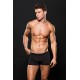 MICROFIBER BOXER STRIPE, L/XL BLACK