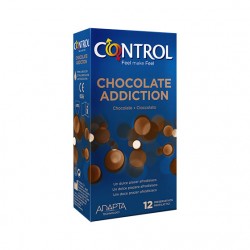 Caixa 12 Preservativos Chocolate Addiction Control