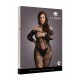 Lace Sleeved Bodystocking - Black - OSX