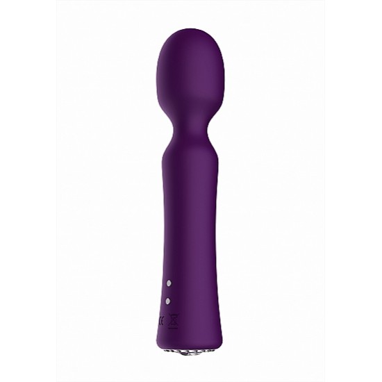 Estimulador Wand Pearl c/ Caixa Recarregável Discretion Roxo