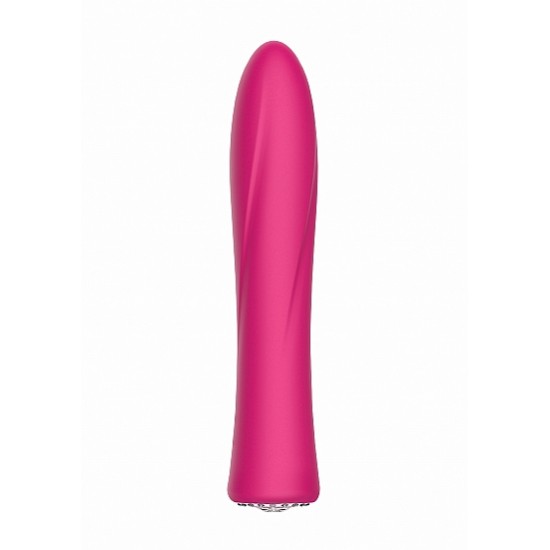 Vibrador Clássico Jewel c/ Caixa Recarregável Discretion Rosa