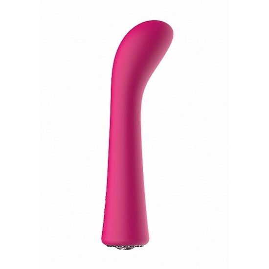 Vibrador Ponto-G Glimmer c/ Caixa Recarregável Discretion Rosa