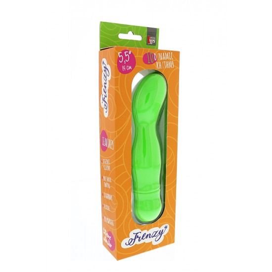 Vibrador Silicone Ponto-G Frenzy 13.5cm Verde