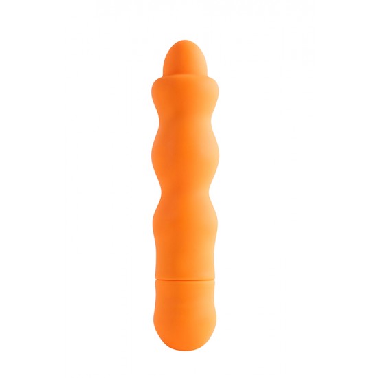 Vibrador Silicone Ondas Frenzy 13.5cm Laranja