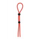 Anel Pénis Duplo Stretchy Lasso Cage Regulável Dream Toys Vermelho