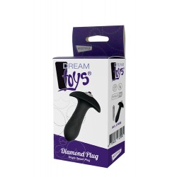 Plug Anal c/ Vibração Diamond Dream Toys Preto