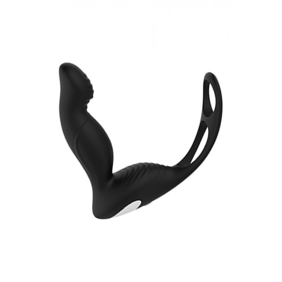 Estimulador Próstata P-Pleaser c/ Anel Duplo Pénis Dream Toys Preto