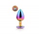 Plug anal grande GLEAMING LOVE Rainbow