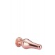 Plug anal cónico GLEAMING LOVE ROSE GOLD S