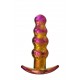 Plug anal vibratorio GLAMOUR GLASS BEADED controlo remoto