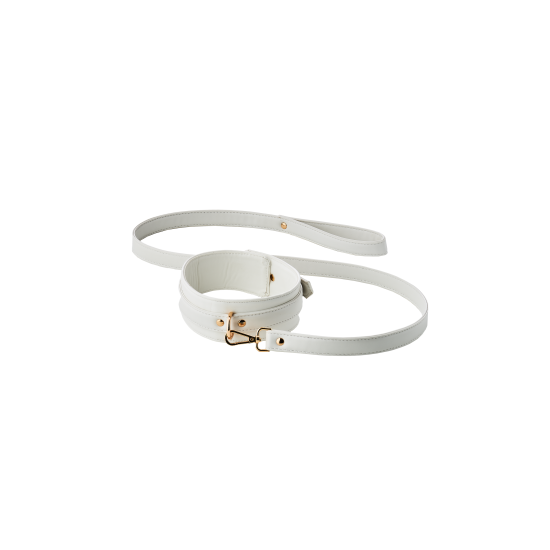 BLAZE ELITE COLLAR AND LEASH WHITE