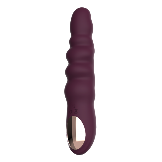 VIBRADOR ESSENTIALS RIBBED POWER VIBE PURPLE