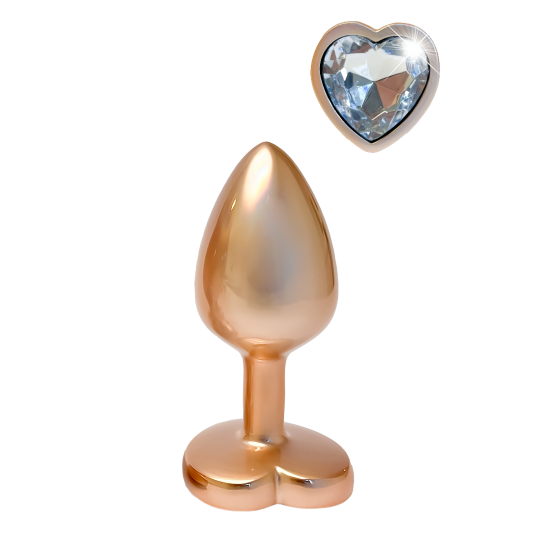 GLEAMING LOVE PEARL GOLD PLUG SMALL