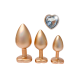 GLEAMING LOVE PEARL GOLD PLUG SET