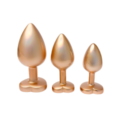 GLEAMING LOVE PEARL GOLD PLUG SET