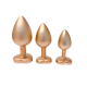 GLEAMING LOVE PEARL GOLD PLUG SET