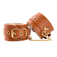 BLAZE ELITE HAND CUFFS COGNAC VEGAN LEATHER