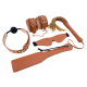 BLAZE ELITE BDSM SET COGNAC VEGAN LEATHER