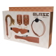 BLAZE ELITE BDSM SET COGNAC VEGAN LEATHER