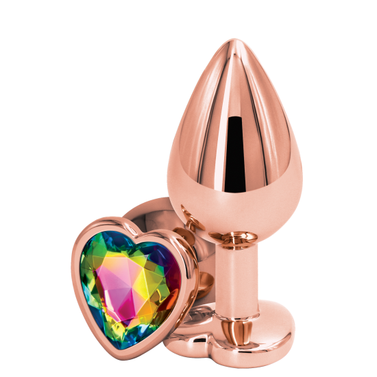 REAR ASSETS ROSE GOLD HEART M RAINBOW