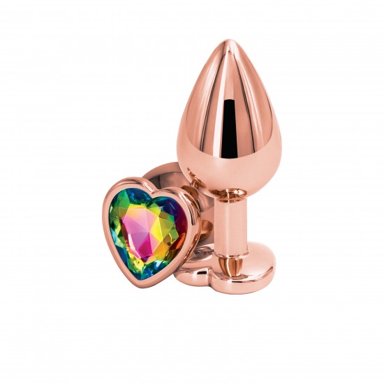 REAR ASSETS ROSE GOLD HEART M RAINBOW