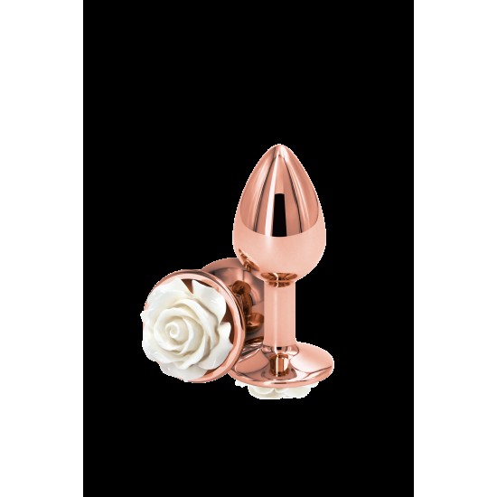 PLUG ANAL REAR ASSETS ROSE PEQUENO BRANCO