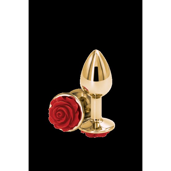 PLUG ANAL REAR ASSETS ROSE PEQUENO VERMELHO