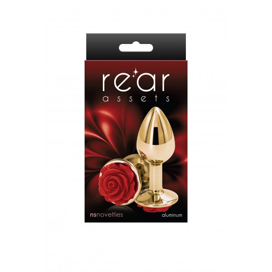 PLUG ANAL REAR ASSETS ROSE PEQUENO VERMELHO