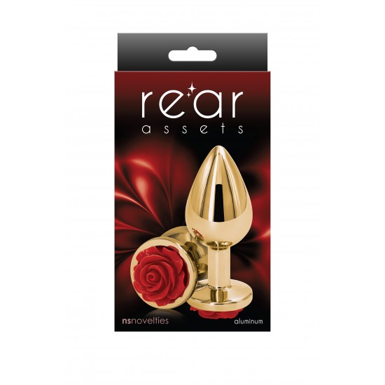 PLUG ANAL REAR ASSETS ROSE MEDIO VERMELHO