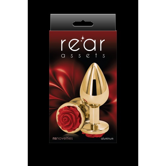 PLUG ANAL REAR ASSETS ROSE MEDIO VERMELHO