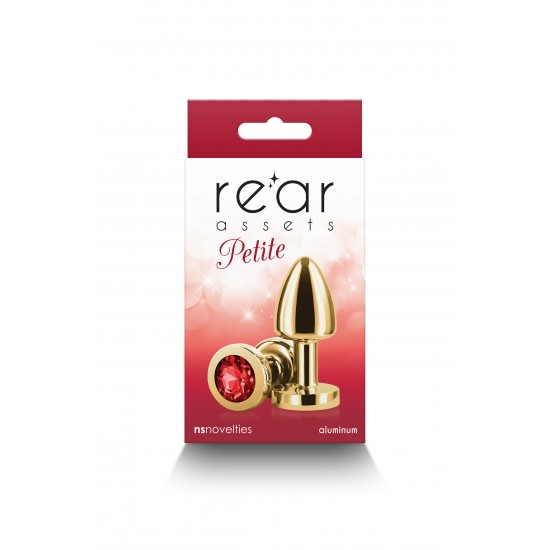 PLUG ANAL REAR ASSETS PETITE GOLD RED