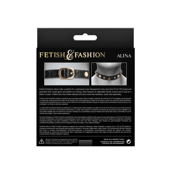 FETISH & FASHION ALINA COLLAR BLACK