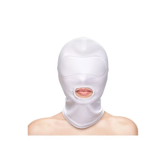 FETISH & FASHION MOUTH HOOD WHITE