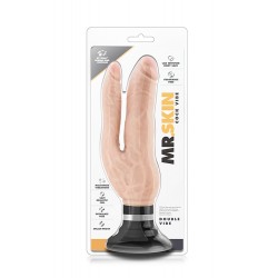 Vibrador Realista Dupla Penetração Mr. Skin 18.5cm Pele