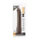 Dildo Realista c/ Base Sucção Dr. Skin Chocolate 20.3cm Castanho