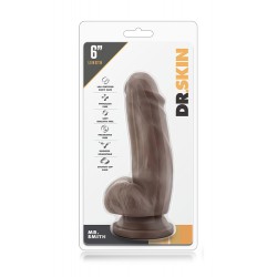 Dildo Realista Dr. Skin Mr Smith Chocolate 11.5cm Castanho