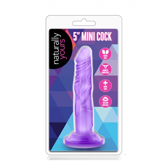 Mini Dildo Naturally Yours Mini Cock 12.5cm Roxo