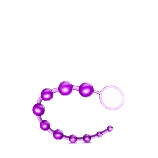 Cordão Pérolas Anal bYours Basic Roxo