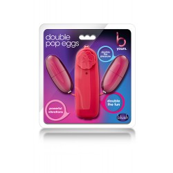 Balas Ovos Vibratórios bYours Double Pop Eggs Cerise Vermelho