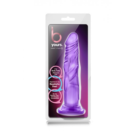 Dildo Realista bYours Sweet n Hard 5 17cm Roxo