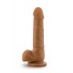 Dildo Realista c/ Escroto Dr. Skin Mocha 14.5cm Latino