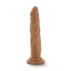 Dildo Realista c/ Base Succção Dr. Skin Mocha 18cm Latino